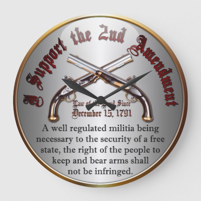 Ich stütze die 2. Änderung Große Wanduhr (Vorderseite)