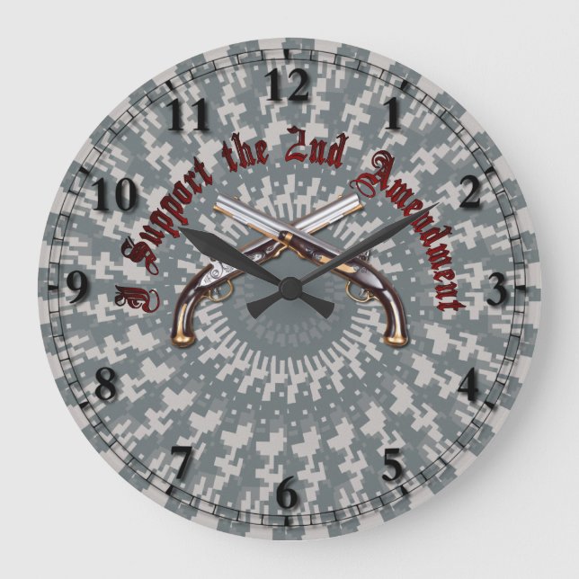 Ich stütze die 2. Änderung Große Wanduhr (Vorderseite)