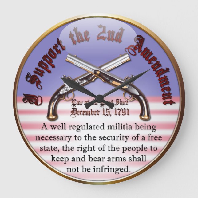 Ich stütze die 2. Änderung Große Wanduhr (Vorderseite)