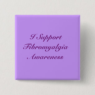 Ich stütze Fibromyalgia-Bewusstseins-Knopf Button