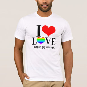 Ich stütze homosexuelle Ehe T-Shirt