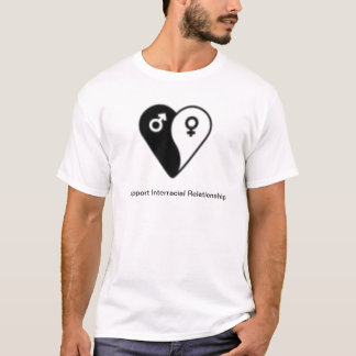Ich stütze interracial verabredete T-Shirt