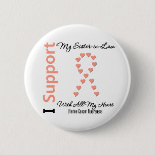 Ich stütze meine Schwägerin - uterinen Krebs Button