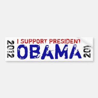 Ich stütze Präsidenten Obama 2012 Autoaufkleber
