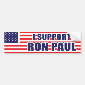 Ich stütze Ron Paul Autoaufkleber