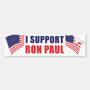 Ich stütze Ron Paul Autoaufkleber