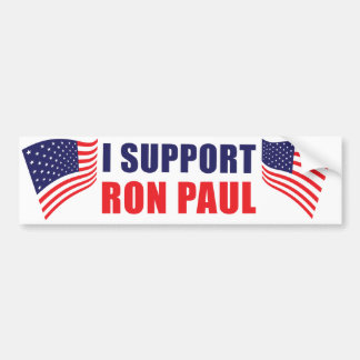 Ich stütze Ron Paul Autoaufkleber