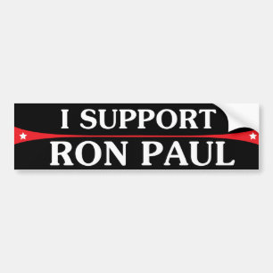 Ich stütze Ron Paul Autoaufkleber