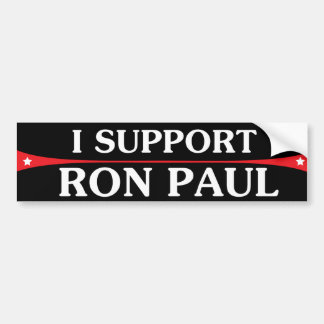 Ich stütze Ron Paul Autoaufkleber
