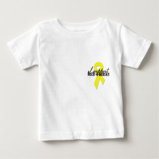 Ich stütze rote Freitag (6-24mo) Baby T-shirt