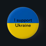 Ich stütze Ukraine Button<br><div class="desc">Leute wissen sofort,  dass Sie Frieden in Ukraine stützen,  wenn Sie diesen Knopf tragen.</div>