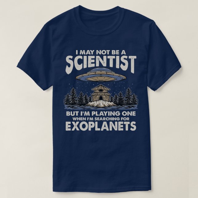 Ich suche Exoplaneten Exoplanet Planet Astro T-Shirt (Design vorne)