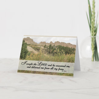 Ich suchte den Herrn - Schriftkarte Karte