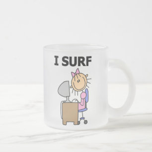 Ich surfe im Web Mattglastasse