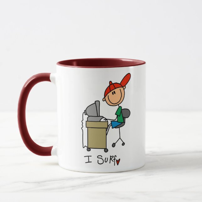 Ich surfe im Web Tasse (Links)