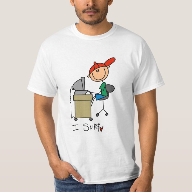 Ich surfe T-Shirts und Geschenke (Vorderseite)