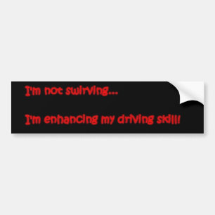 Ich swirving nicht… autoaufkleber