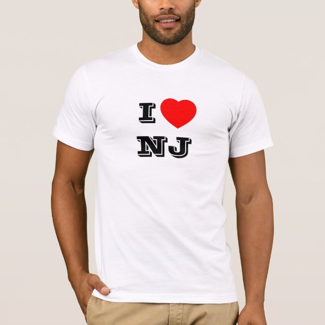 "Ich "T - Shirt des Herzens" NJ" (Vorderseite)