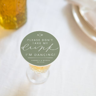Ich tanze Hochzeitsempfang Drink Cover Untersetzer