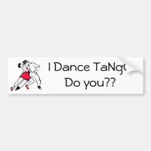 Ich tanze Tango, tun Sie? Autoaufkleber