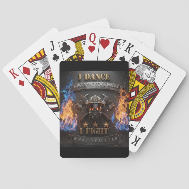 Ich tanze, wo der Teufel geht 🔥 Spielkarten (Rückseite)