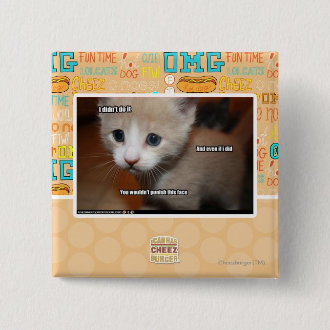 Ich tat es nicht button (Vorderseite)