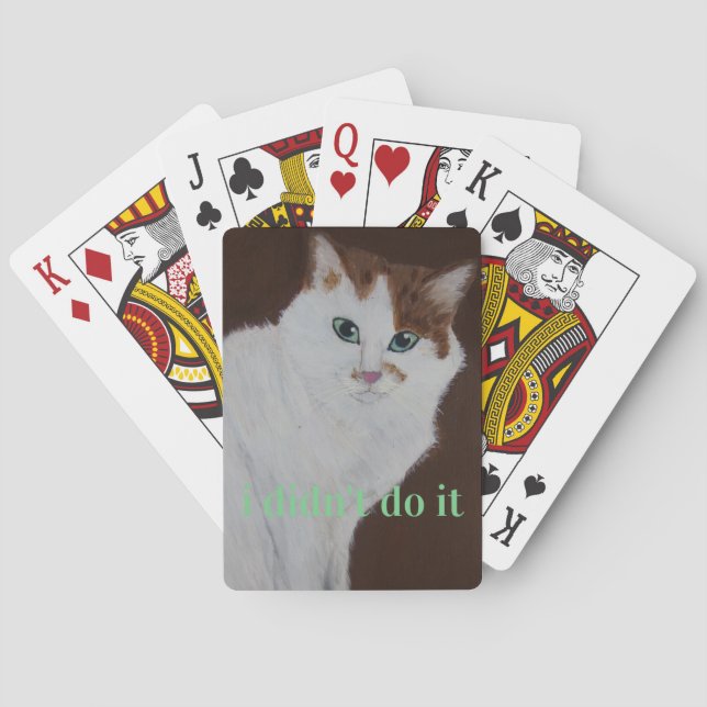 ich tat es nicht spielkarten (Rückseite)