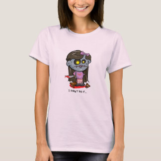 "Ich tat es nicht…" Zombie-Mädchen T-Shirt