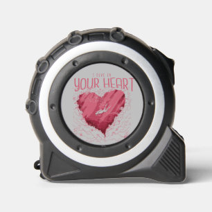 Ich tauche in dein Herz - Erklärung von Liebe T - Maßband