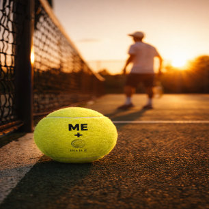 ICH + Tennisball – Das ist es Minimale Aussage Tennisbälle