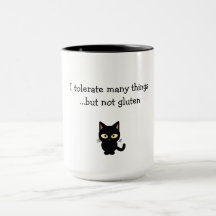 "Ich toleriere vieles...aber nicht Gluten"-Tasse