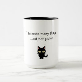 "Ich toleriere vieles...aber nicht Gluten"-Tasse Tasse