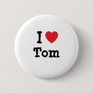 Ich  Tom zum Kindermädchen personalisiert Button