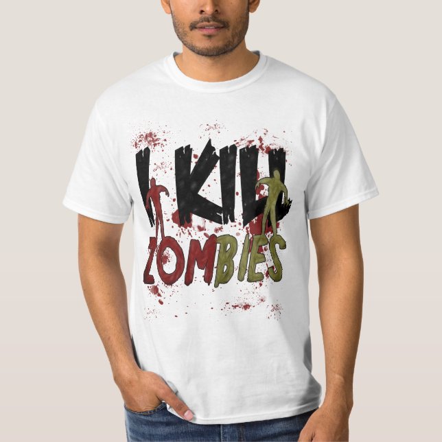 Ich töte Zombies T-Shirt (Vorderseite)