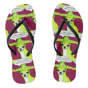 Ich tötete ein Squeaktoire in Reno Chihuahua Flip Flops