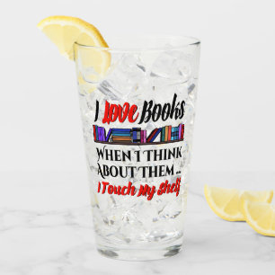 Ich Touch mein Regal buchen Lover Spaß Glas