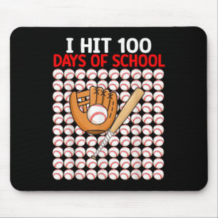 Ich traf 100 Tage Baseball Bat Boys Kleinkind Mousepad