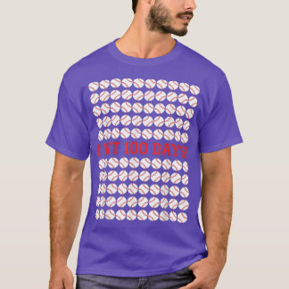 Ich traf 100 Tage der Schule Baseball 100 Tage Ges T-Shirt