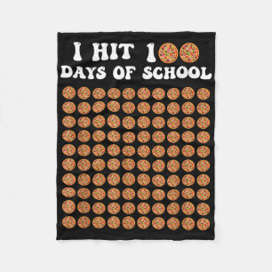 Ich traf 100 Tage Pizza in der Schule am 100. Schu Fleecedecke