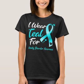 Ich trage Aquamarin für ANXIETY DISORDER AWARENESS T-Shirt
