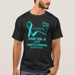 Ich trage Aquamarin für das Tourette Syndrome Awar T-Shirt