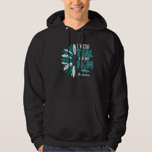 Ich trage Aquamarin für meine Mama Pcos Awareness Hoodie