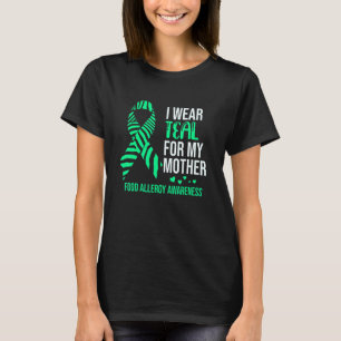 Ich trage Aquamarin für Mutter Food Allergy Awaren T-Shirt