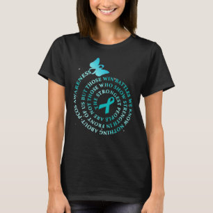 Ich trage Aquamarin für PCOS-Sensibilisierungskamp T-Shirt