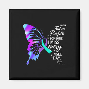 Ich trage Aquamarin Lila für die Prävention von Ge Magnet