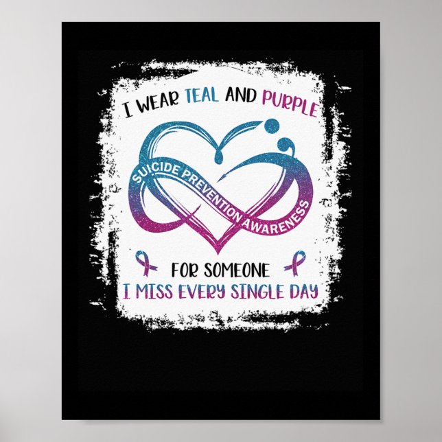 Ich trage aquamarin lila für jemanden, den ich jed poster (Vorne)