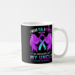 Ich trage Aquamarin Lila im Gedenken an den Onkelt Kaffeetasse