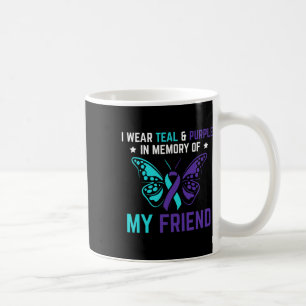 Ich trage Aquamarin Lila im Gedenken an meinen Fre Kaffeetasse