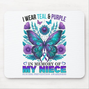 Ich trage Aquamarin Lila in Erinnerung an meinen N Mousepad