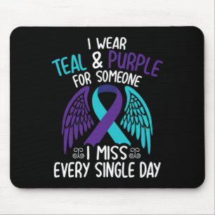 Ich trage Aquamarin und Lila für jemanden, den ich Mousepad
